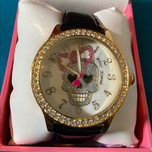 Betsey Johnson skull watch - NIB